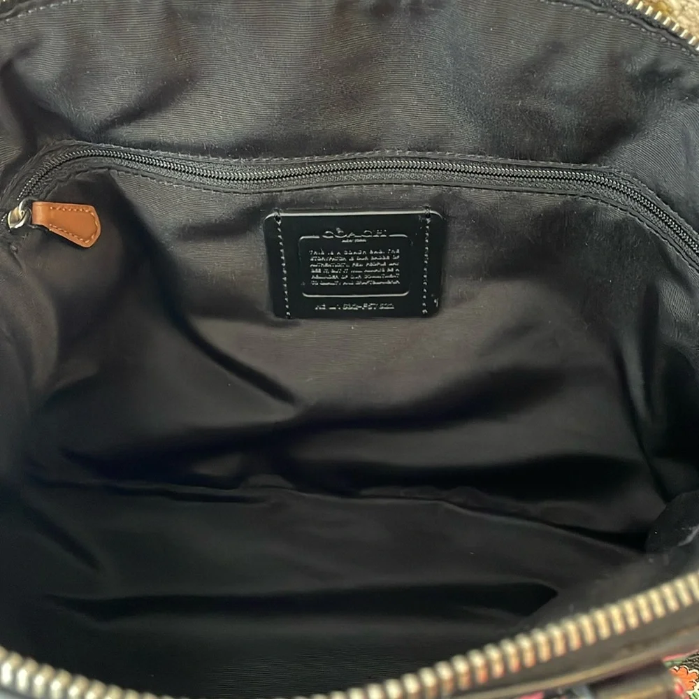 Coach Sierra Posey Cluster Floral Satchel, Wallet & Pink Wide Scallop Edge Strap - Picture 11 of 17